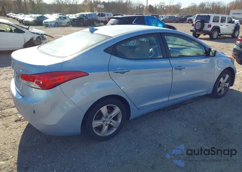 2011 Hyundai Elantra Gls (Ulsan Plant) from USA, damaged, VIN KMHDH4AE9BU107650